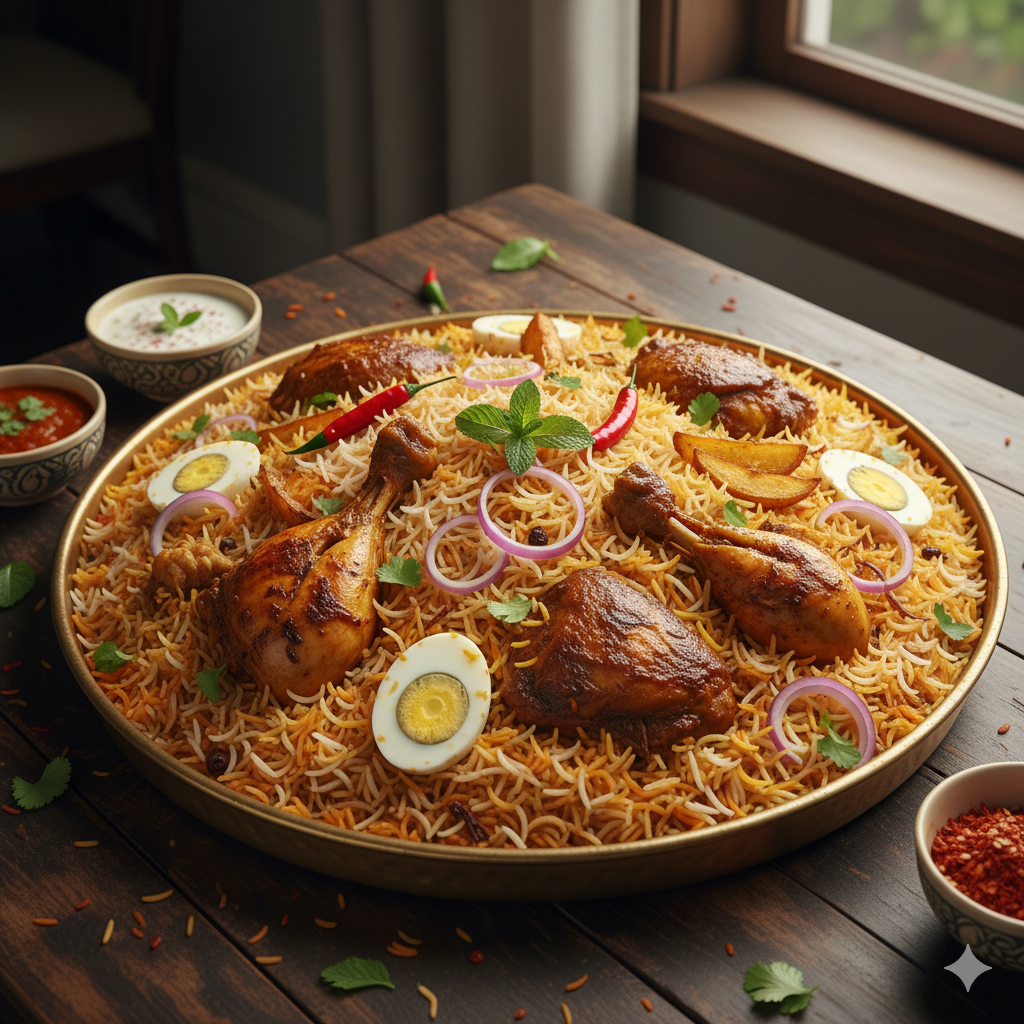 Family tray chicken biryani
